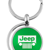 Jeep Grill Spinner Key Fob - Green