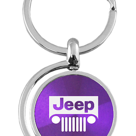 Jeep Grill Spinner Key Fob - Purple