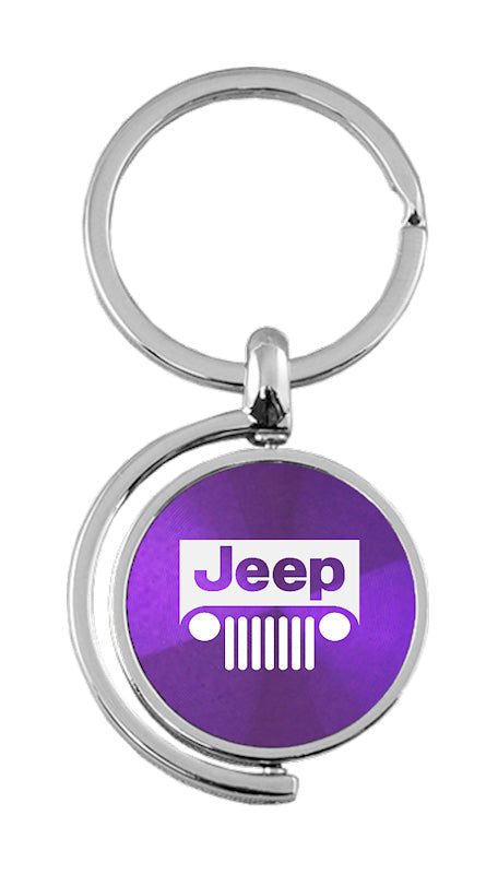 Jeep Grill Spinner Key Fob - Purple