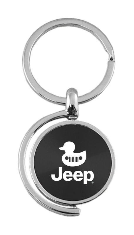 Jeep Duck Spinner Key Fob - Black