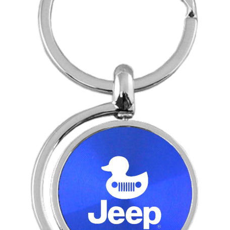 Jeep Duck Spinner Key Fob - Blue