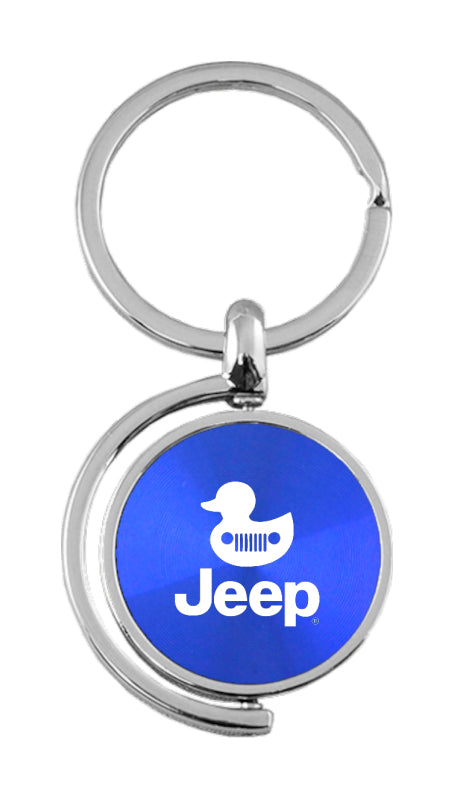 Jeep Duck Spinner Key Fob - Blue