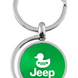 Jeep Duck Spinner Key Fob - Green