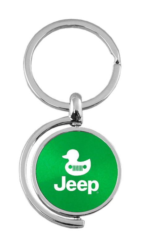 Jeep Duck Spinner Key Fob - Green