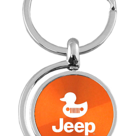 Jeep Duck Spinner Key Fob - Orange