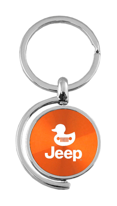 Jeep Duck Spinner Key Fob - Orange