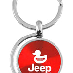 Jeep Duck Spinner Key Fob - Red