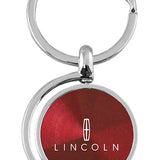 Lincoln Spinner Key Fob - Burgundy