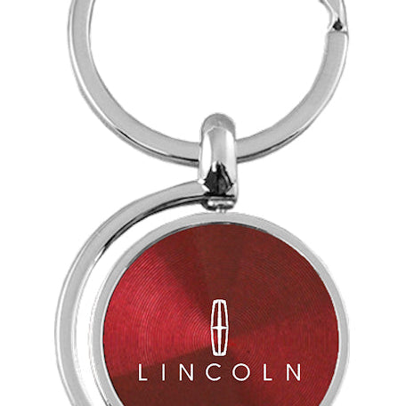 Lincoln Spinner Key Fob - Burgundy