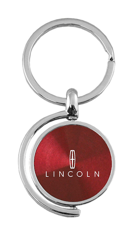 Lincoln Spinner Key Fob - Burgundy