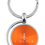 Lincoln Spinner Key Fob - Orange