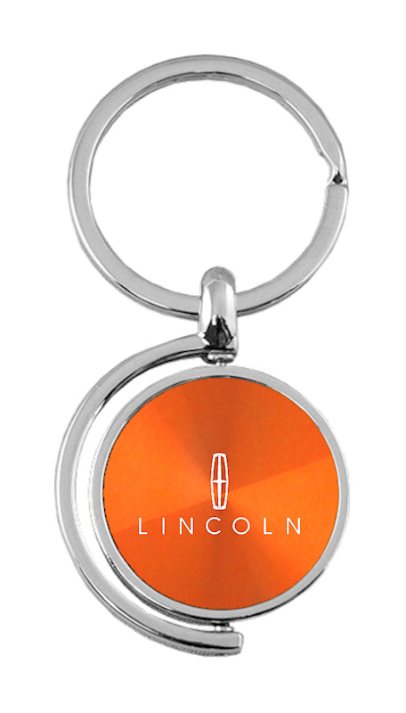 Lincoln Spinner Key Fob - Orange