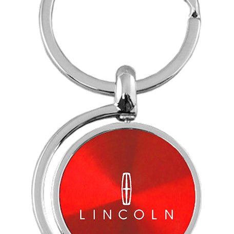 Lincoln Spinner Key Fob - Red