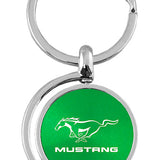 Mustang Spinner Key Fob - Green