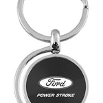 Ford Powerstroke Spinner Key Fob - Black