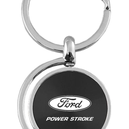 Ford Powerstroke Spinner Key Fob - Black