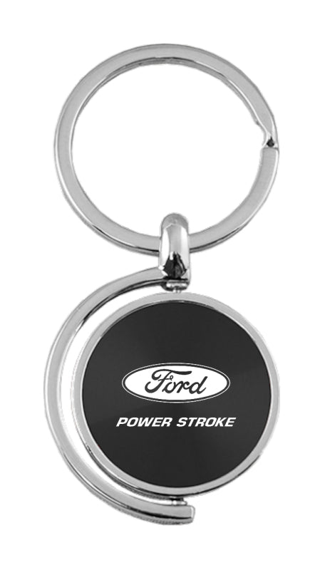 Ford Powerstroke Spinner Key Fob - Black