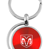 Ram Head Spinner Key Fob - Red