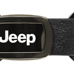 Jeep Leather Tri-Ring Key Fob - Gun Metal