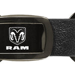 Ram Leather Tri-Ring Key Fob - Gun Metal