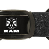 Ram Leather Tri-Ring Key Fob - Gun Metal