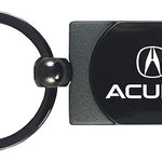 Acura Two-Tone Rectangular Key Fob - Gun Metal