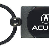 Acura Two-Tone Rectangular Key Fob - Gun Metal