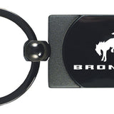 Ford Bronco 2020 Two-Tone Rectangular Key Fob - Gun Metal