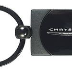 Chrysler Two-Tone Rectangular Key Fob - Gun Metal