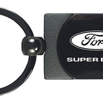 Ford Super Duty Two-Tone Rectangular Key Fob - Gun Metal