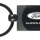 Ford Super Duty Two-Tone Rectangular Key Fob - Gun Metal