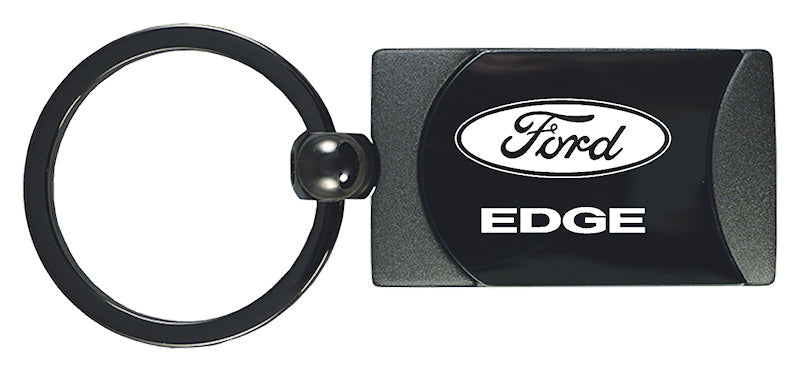 Ford Edge Two-Tone Rectangular Key Fob - Gun Metal