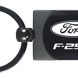 Ford F-250 Two-Tone Rectangular Key Fob - Gun Metal