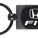 Honda Fit Two-Tone Rectangular Key Fob - Gun Metal