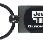 Jeep Gladiator Two-Tone Rectangular Key Fob - Gun Metal