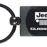 Jeep Gladiator Two-Tone Rectangular Key Fob - Gun Metal