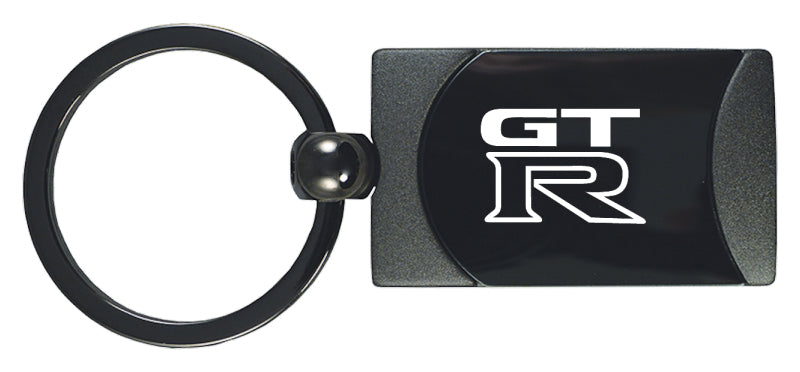 Nissan GTR Two-Tone Rectangular Key Fob - Gun Metal
