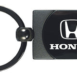 Honda Two-Tone Rectangular Key Fob - Gun Metal