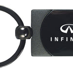 Infiniti Two-Tone Rectangular Key Fob - Gun Metal