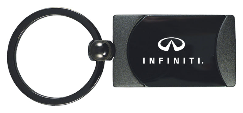 Infiniti Two-Tone Rectangular Key Fob - Gun Metal