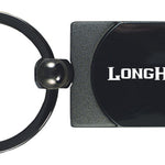 Ram Longhorn Two-Tone Rectangular Key Fob - Gun Metal