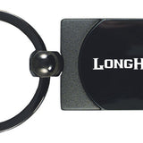 Ram Longhorn Two-Tone Rectangular Key Fob - Gun Metal