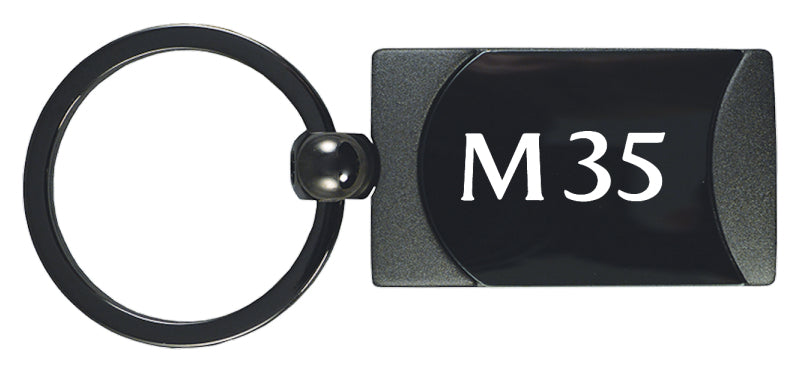 Infiniti M35 Two-Tone Rectangular Key Fob - Gun Metal