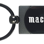 Ford Mach 1 Two-Tone Rectangular Key Fob - Gun Metal