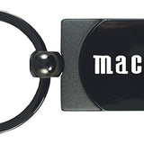 Ford Mach 1 Two-Tone Rectangular Key Fob - Gun Metal