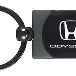 Honda Odyssey Two-Tone Rectangular Key Fob - Gun Metal