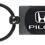 Honda Pilot Two-Tone Rectangular Key Fob - Gun Metal