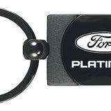 Ford Platinum Two-Tone Rectangular Key Fob - Gun Metal