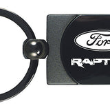 Ford Raptor Two-Tone Rectangular Key Fob - Gun Metal