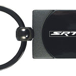 Dodge SRT-8 Two-Tone Rectangular Key Fob - Gun Metal